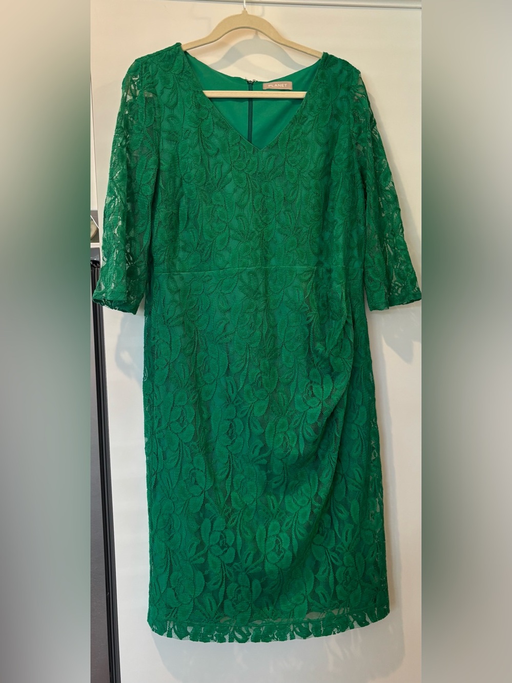 Planet emerald green sheath dress size 14 new without tags!!!